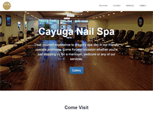 Tablet Screenshot of cayuganailspa.com